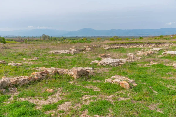 Ερείπια Της Θρακικής Πόλης Kabile Κοντά Στο Yambol Βουλγαρία — Φωτογραφία Αρχείου
