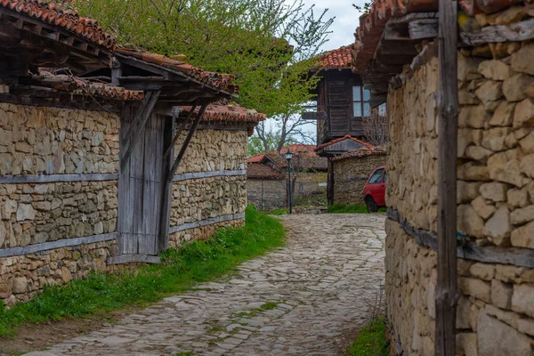 Традиционные Старинные Дома Болгарском Селе Жеравна — стоковое фото