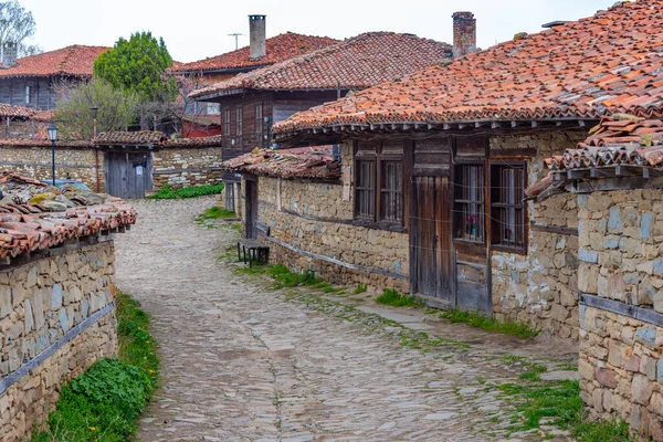 Vecchie Case Tradizionali Nel Villaggio Bulgaro Zheravna — Foto Stock