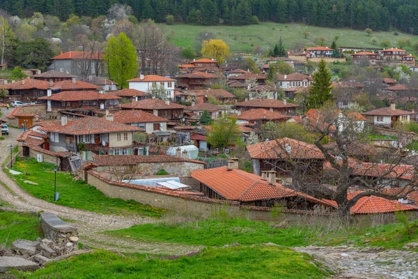 Традиционные Старинные Дома Болгарском Селе Жеравна — стоковое фото