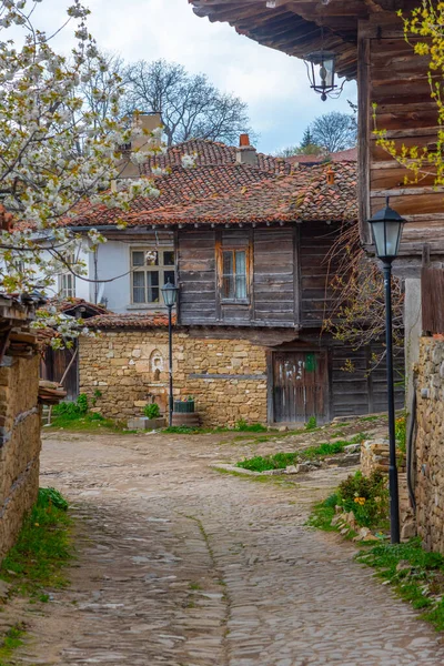 Tradycyjne Stare Domy Bułgarskiej Miejscowości Zheravna — Zdjęcie stockowe