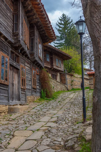 Traditionella Gamla Hus Den Bulgariska Byn Zheravna — Stockfoto
