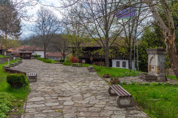 Традиційні Будинки Історичному Комплексі Даскалолівниця Олені Болгарія — стокове фото