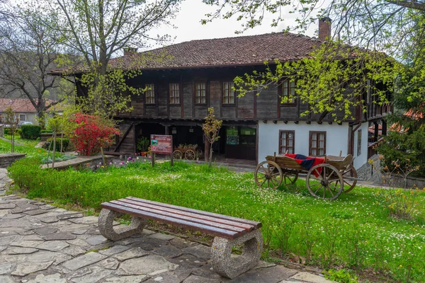 Traditionelle Häuser Daskalolivnitsa Historischen Komplex Elena Bulgarien — Stockfoto