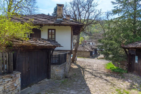 Традиційні Старі Будинки Боженці Архітектурний Заповідник Болгарії — стокове фото