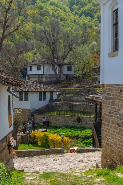 Vecchie Case Tradizionali Nella Riserva Architettonica Bozhentsi Bulgaria — Foto Stock