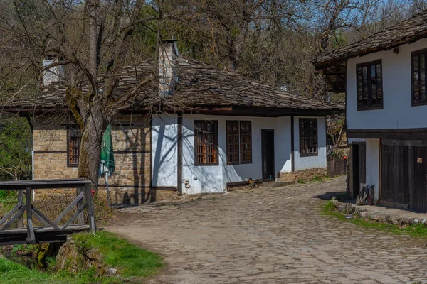 Традиційні Старі Будинки Боженці Архітектурний Заповідник Болгарії — стокове фото
