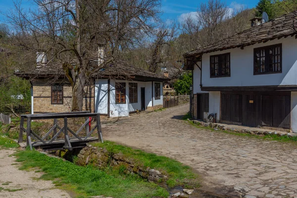 Casas Antigas Tradicionais Bozhentsi Reserva Arquitetônica Bulgária — Fotografia de Stock