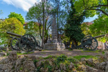 Plevne 'deki Skobelev parkında top..