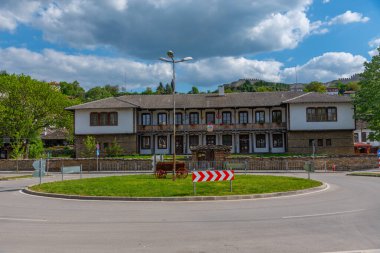 Eski Lovech kasabasında bulunan geleneksel Bulgar evleri.