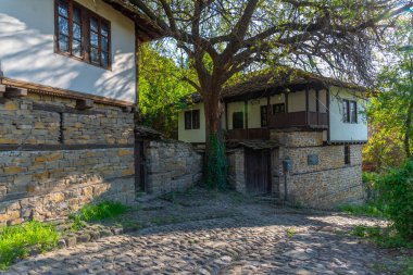 Eski Lovech kasabasında bulunan geleneksel Bulgar evleri.