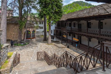 Detail of a church situated inside of the troyan monastery in Bulgaria.