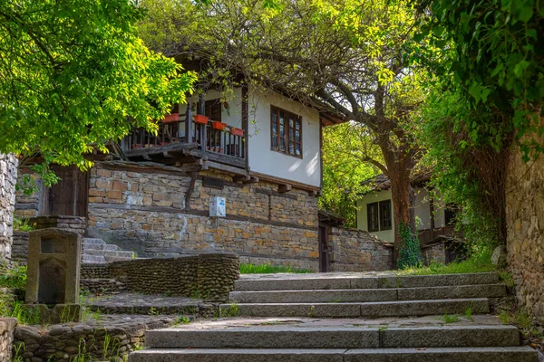Casas Tradicionais Búlgaras Situadas Cidade Velha Lovech — Fotografia de Stock