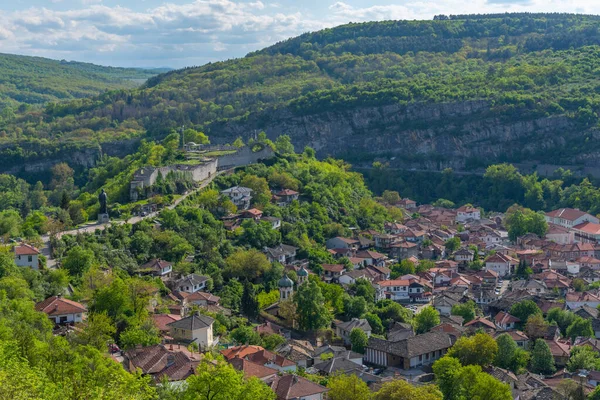 Stock image Panorama view of the bulgarian city lovech.