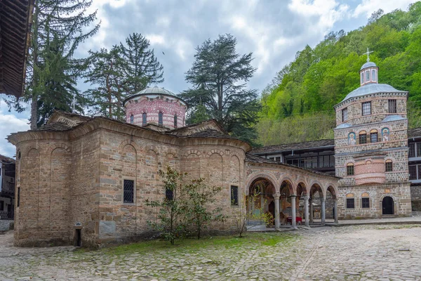 View Inner Courtyard Famous Troyan Monastery Bulgaria — Stok fotoğraf