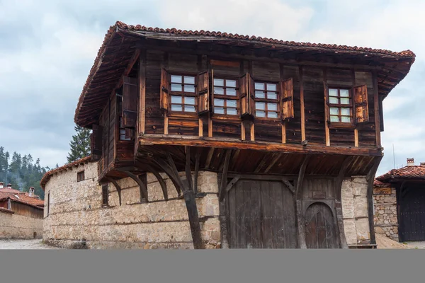 Традиційні Будинки Болгарському Місті Копривниця — стокове фото