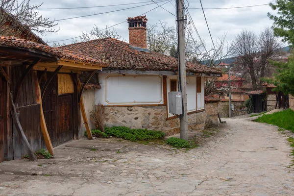 Hagyományos Házak Bolgár Koprivshtitsa Városban — Stock Fotó