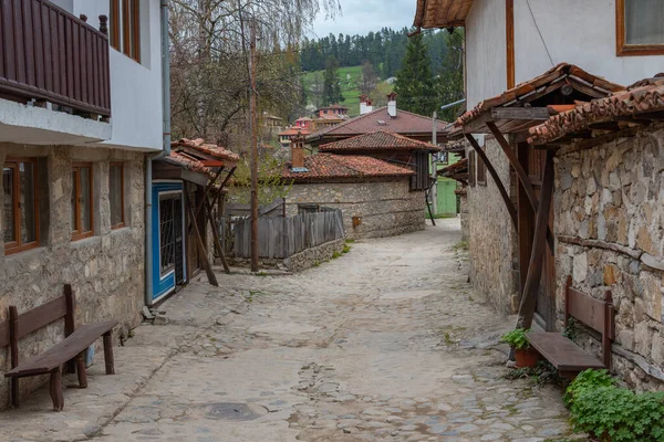 Παραδοσιακά Σπίτια Στη Βουλγαρική Πόλη Κοπρίβστιτσα — Φωτογραφία Αρχείου