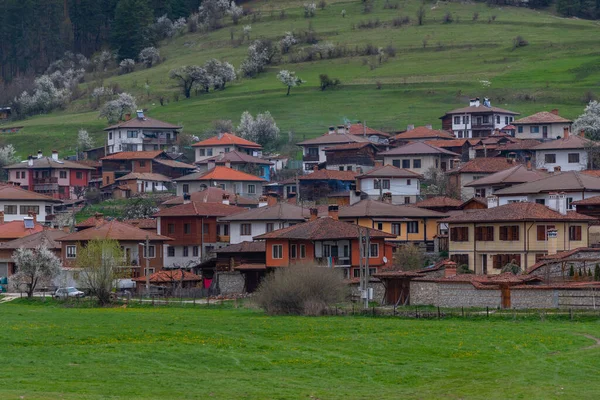 stock image Traditional houses in the Bulgarian town Koprivshtitsa.