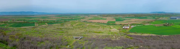 Widok Lotu Ptaka Ruiny Trackiego Miasta Kabile Koło Yambol Bułgaria — Zdjęcie stockowe