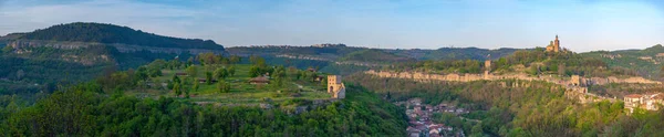 Вигляд Фортеці Царевець Трапезіца Велико Тирново Болгарія — стокове фото