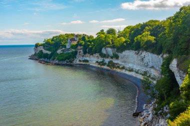 Danimarka 'da Stevns Klint' in beyaz uçurumları.