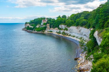 Danimarka 'da Stevns Klint' in beyaz uçurumları.