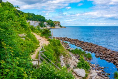 Danimarka 'da Stevns Klint' in beyaz uçurumları.