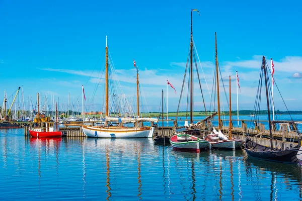 Відремонтовані Кораблі Вікінгів Порту Роскілле Данія — стокове фото