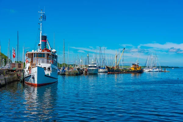 Dániai Roskilde Kikötőjének Megtekintése — Stock Fotó