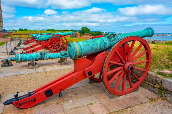 Old Cannons Kronborg Castle Helsingor Denmark — Stock Photo, Image