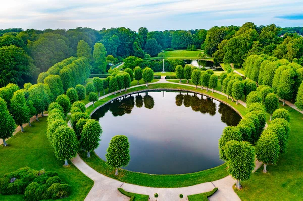 Сонячний Сад Палацу Фредериксборг Слот Данії — стокове фото