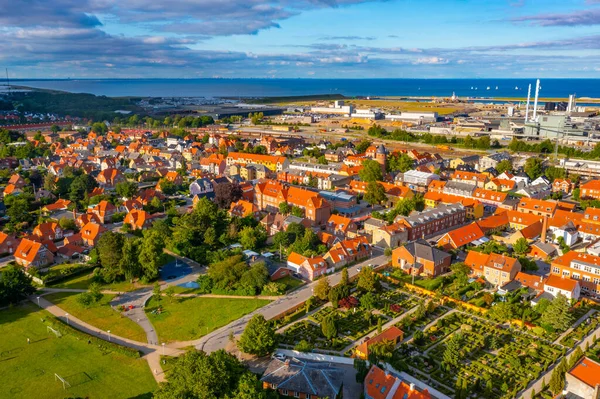 Flygfoto Över Danska Staden Koge — Stockfoto