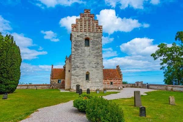 Vista Iglesia Hojerup Dinamarca — Foto de Stock