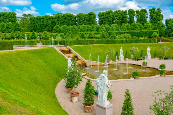 Сади Фредеріксборзького Палацу Слотів Данії — стокове фото