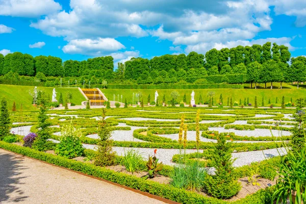 Κήποι Του Frederiksborg Παλάτι Slot Στη Δανία — Φωτογραφία Αρχείου