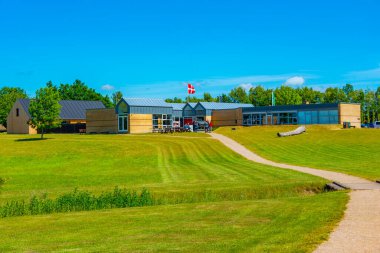 Trelleborg, Danimarka, 21 Haziran 2022: Trelleborg, Danimarka 'da Viking Çağı Müzesi.