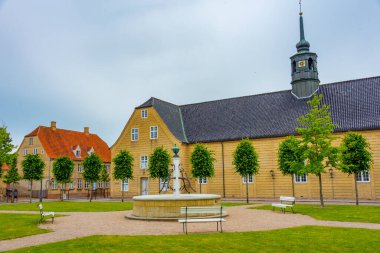 Danimarka 'daki Moravya Kilisesi Christiansfeld.