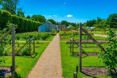 Danimarka 'daki Grasten Sarayı' nda mutfak bahçesi.