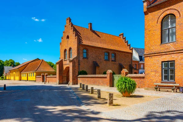 Stock image Soro Klosterkirke viewed during a sunny day in Denmark