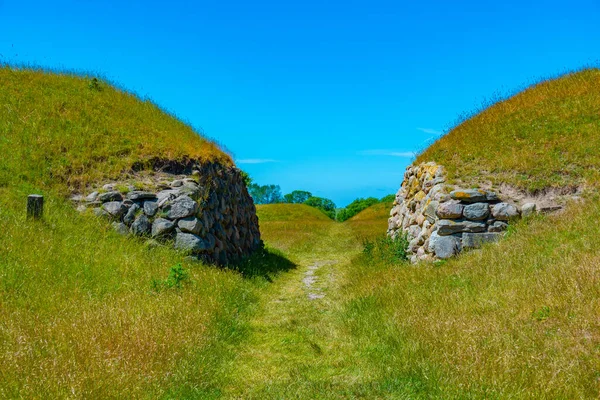 Треллеборгская Крепость Викингов Дании — стоковое фото