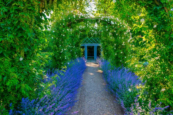 Giardini Egeskov Slot Visto Durante Una Giornata Sole Danimarca — Foto Stock