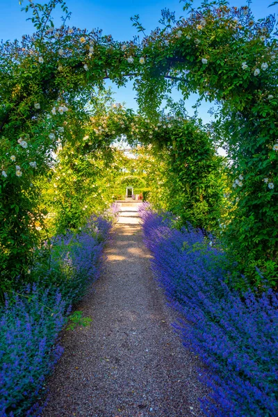 Gärten Egeskov Platz Einem Sonnigen Tag Dänemark — Stockfoto