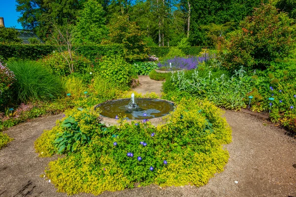 Gardens Egeskov Slot Viewed Sunny Day Denmark — Stock Photo, Image
