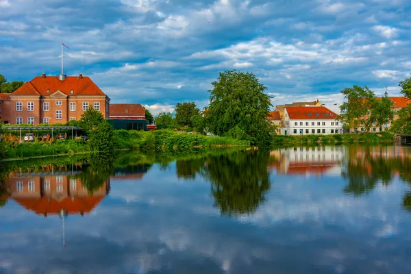 デンマークのナイボルグにあるカラフルな家 — ストック写真