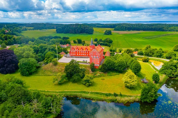 Tranekaer Slot Dänemark Einem Sommertag — Stockfoto