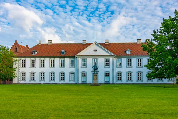 Uitzicht Odense Slot Kasteel Denemarken — Stockfoto