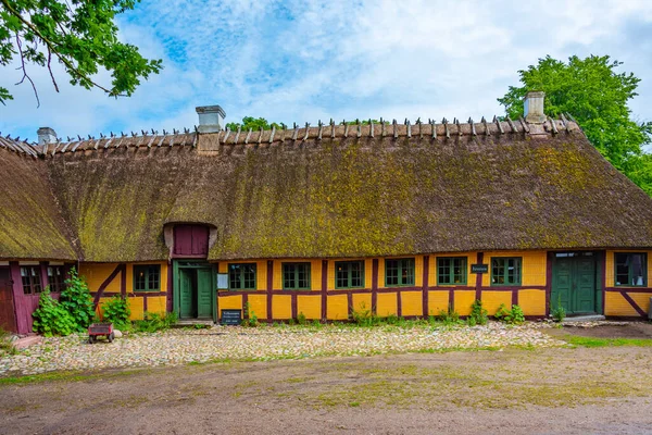 Museu Livre Den Fynske Landsby Com Arquitetura Tradicional Dinamarquesa Odense — Fotografia de Stock