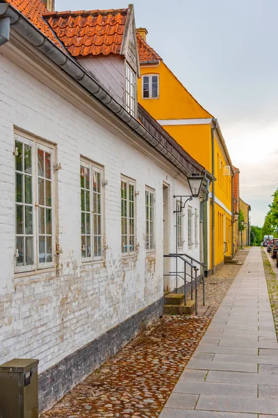 Traditionell Gata Danska Staden Christiansfeld — Stockfoto