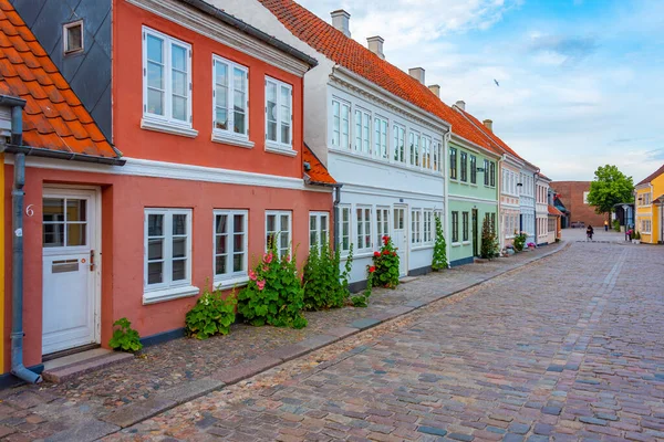 Bunte Straße Zentrum Von Odense Dänemark — Stockfoto